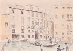 Mid-20th Century English School, a collection of seven watercolour scenes, some European views, some