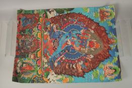 A TIBETAN THANGKA.