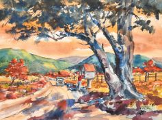 Chapman Williams, 'Rural Mail, Australia', watercolour, signed and also inscribed verso, 10