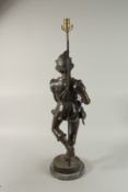 JEAN BIDIER DEBUC A LARGE BRONZE OF A GIRL PLAYING A HURDY GURDY. Signed on a circular base,