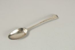A GEORGE II BRIGHT CUT TABLE SPOON. London 1753.