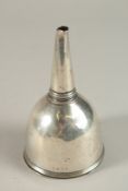 A PLAIN GEORGE III SILVER WINE FUNNEL. London 1806.