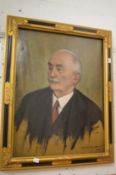 Malcolm Haylett, bust length portrait of an elderly gentleman, oil on canvas, signed and dated