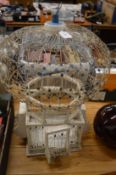 An Indian style bird cage.