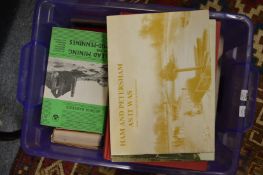 A quantity of topography related books.