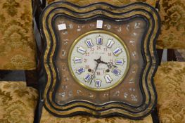 Decorative 19th century French wall clock.