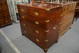 A good military style chest of drawers.