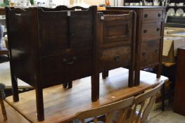 Three 19th century mahogany bedside commodes.