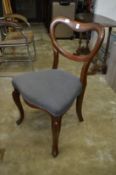 A Victorian dining chair.