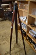 Mahogany tripod stand.