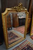 A 19th century gilt framed pier mirror.