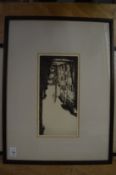 William Douglas Macleod, Palace Tower, Siena, etching, signed.