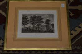 A pair of colour engravings depicting St Johns College and Christchurch Cathedral, framed and