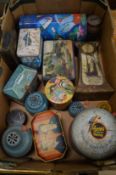 Old tins etc.