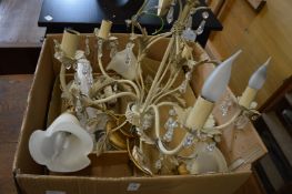 Decorative light fittings.