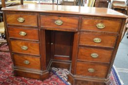 A good mahogany kneehole desk.
