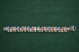 A good multi-gem set fashion bracelet.