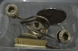 Candelabra and dressing table set.