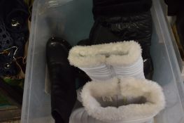 A quantity of ladies boots, size 6.