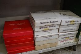 A quantity of collectors plates.