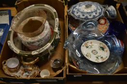 Decorative china and glass.