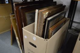 Various paintings and prints.