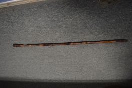 A Japanese bamboo walking stick.