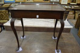 A George III mahogany silver table.