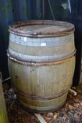 A large barrel.
