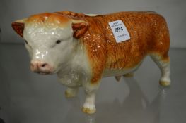 Pottery model of a bull.