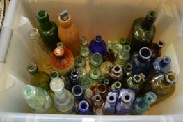 Early bottles and jars.