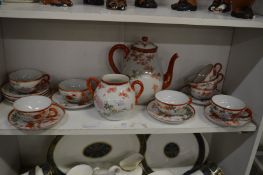 Japanese eggshell tea service.