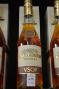 Rastignac cognac VSOP 500ml bottle, boxed.