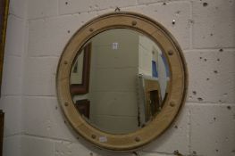 A good pair of limed oak circular wall mirrors.
