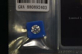 A Moissanite loose gem stone, 2ct with certificate.