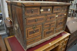 The remains of the upper part of an 18th century Spanish Vargueno.