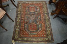 A good small Kazak carpet, 135cm x 99cm.