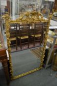 A good 19th century decorative gilt framed pier mirror.
