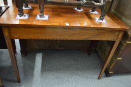 A George III mahogany side table.