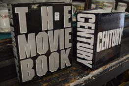 Two coffee table books, The Movie Book and Century.