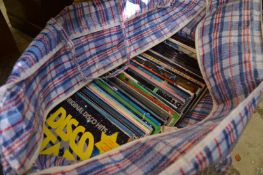 A quantity of LP records, mostly pop and easy listening.