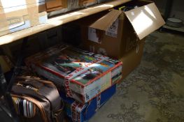 A quantity of games and toys to include Scalextric.