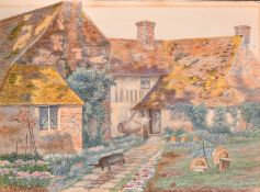 W. H. Knewstub, Late 19th Century English School, a pair of scenes of figures by country