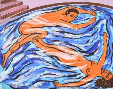 Eileen Cooper (b. 1953), 'Surfacing', silkscreen, signed, dated 2007, inscribed and numbered 20/50