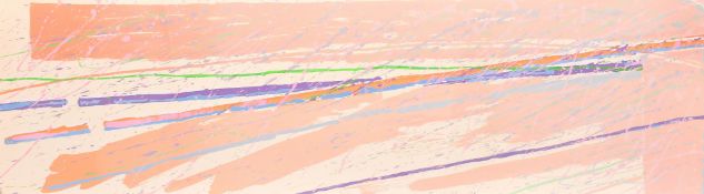 Tom Holland (b. 1936), 'Berkely', screenprint with collage, signed and inscribed and dated 1972 in