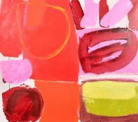 Bo Hilton (b. 1961), 'Zennor Walk', an abstract composition, oil on canvas, signed and inscribed