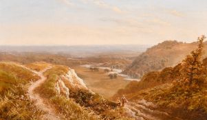 E. Niemann (late 19th Century), 'Between Sevenoaks and Tunbridge Wells', and extensive landscape