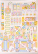 Eduardo Paolozzi (1924-2005), an untitled psychedelic composition, screenprint, signed in pencil and