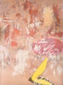 John Walker (b. 1939), an untitled abstract screenprint, signed in pencil and dated 72, numbered