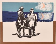 Josef Herman (1911-2000), 'On the Way Home', lithograph, signed in pencil and numbered 92/100, image